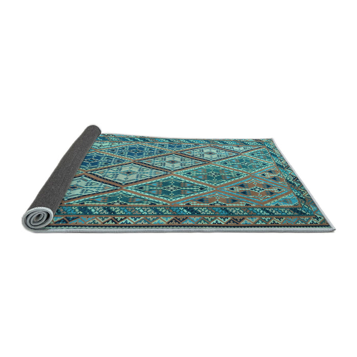 Sideview of Persian Light Blue Traditional Rug, tr1980lblu