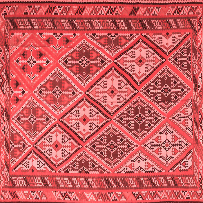 Machine Washable Persian Red Traditional Rug, wshtr1980red