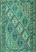 Machine Washable Persian Turquoise Traditional Area Rugs, wshtr1980turq