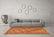 Machine Washable Persian Orange Traditional Area Rugs in a Living Room, wshtr1980org