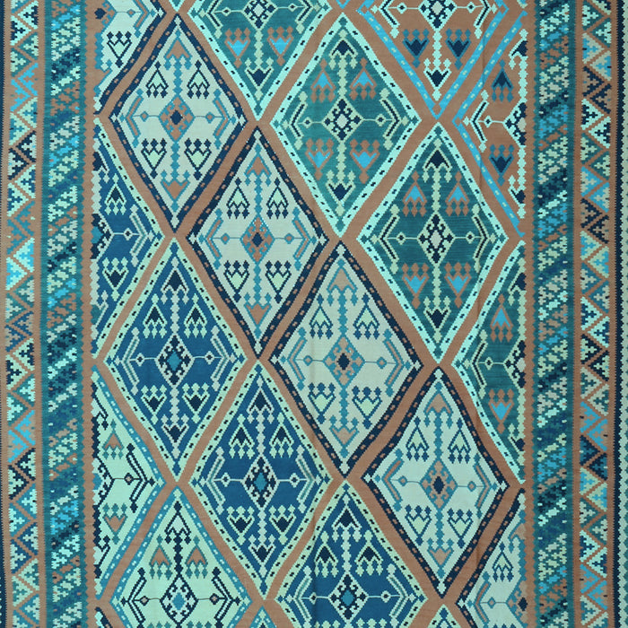 Machine Washable Persian Light Blue Traditional Rug, wshtr1980lblu