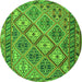 Machine Washable Persian Green Traditional Area Rugs, wshtr1980grn