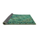 Sideview of Persian Turquoise Traditional Rug, tr1980turq