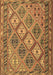 Machine Washable Persian Brown Traditional Rug, wshtr1980brn