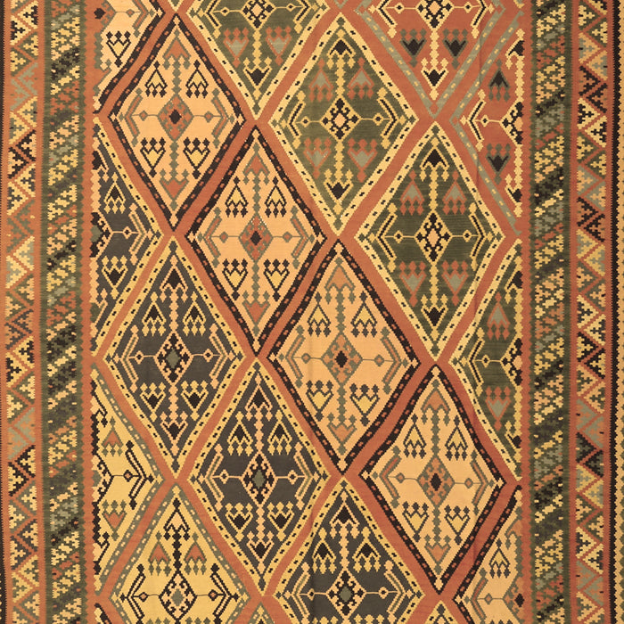 Machine Washable Persian Brown Traditional Rug, wshtr1980brn