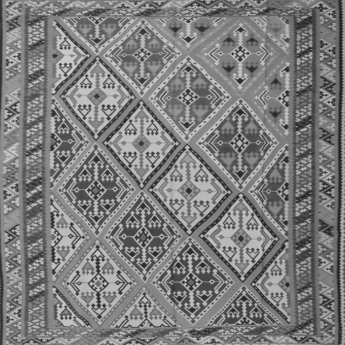 Round Machine Washable Persian Gray Traditional Rug, wshtr1980gry