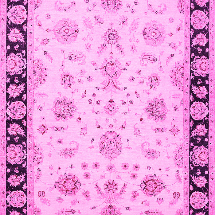 Machine Washable Persian Pink Traditional Rug, wshtr1981pnk