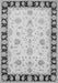 Serging Thickness of Machine Washable Persian Gray Traditional Rug, wshtr1981gry