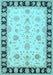 Machine Washable Persian Light Blue Traditional Rug, wshtr1981lblu