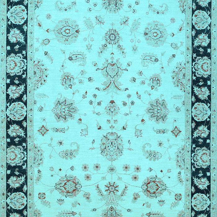 Machine Washable Persian Light Blue Traditional Rug, wshtr1981lblu