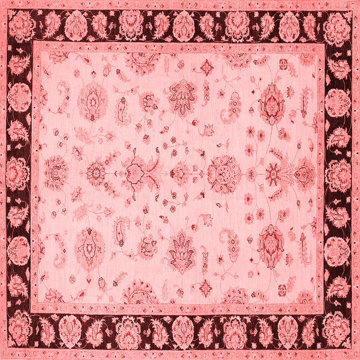 Machine Washable Persian Red Traditional Rug, wshtr1981red