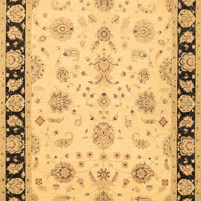 Machine Washable Persian Brown Traditional Rug, wshtr1981brn