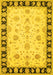 Machine Washable Persian Yellow Traditional Rug, wshtr1981yw