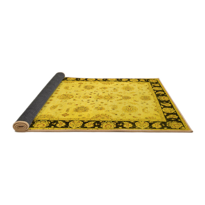Sideview of Persian Yellow Traditional Rug, tr1981yw