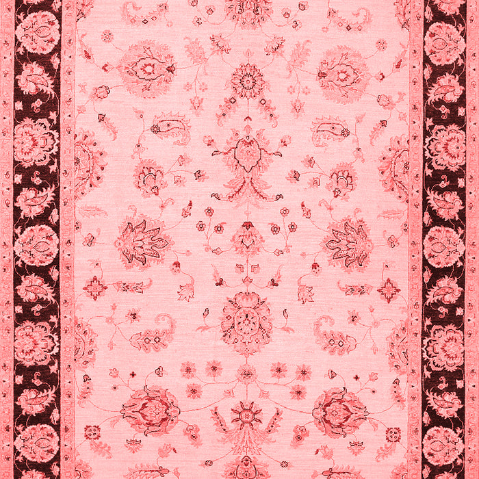 Machine Washable Persian Red Traditional Rug, wshtr1981red