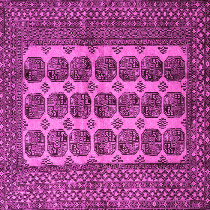 Square Machine Washable Southwestern Pink Country Rug, wshtr1982pnk