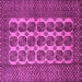Square Machine Washable Southwestern Pink Country Rug, wshtr1982pnk