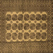 Square Machine Washable Southwestern Brown Country Rug, wshtr1982brn