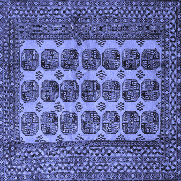 Square Southwestern Blue Country Rug, tr1982blu