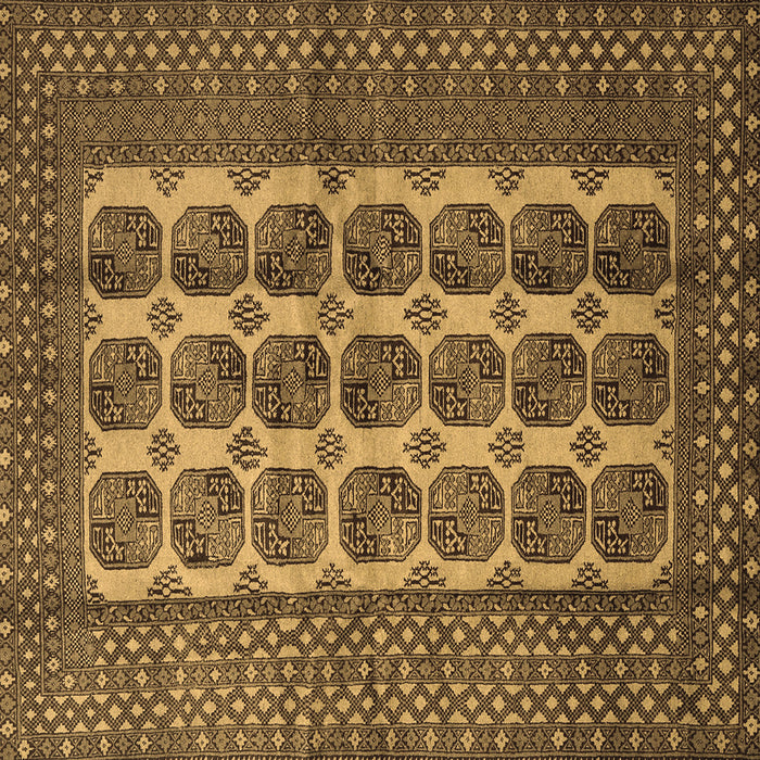 Square Southwestern Brown Country Rug, tr1982brn