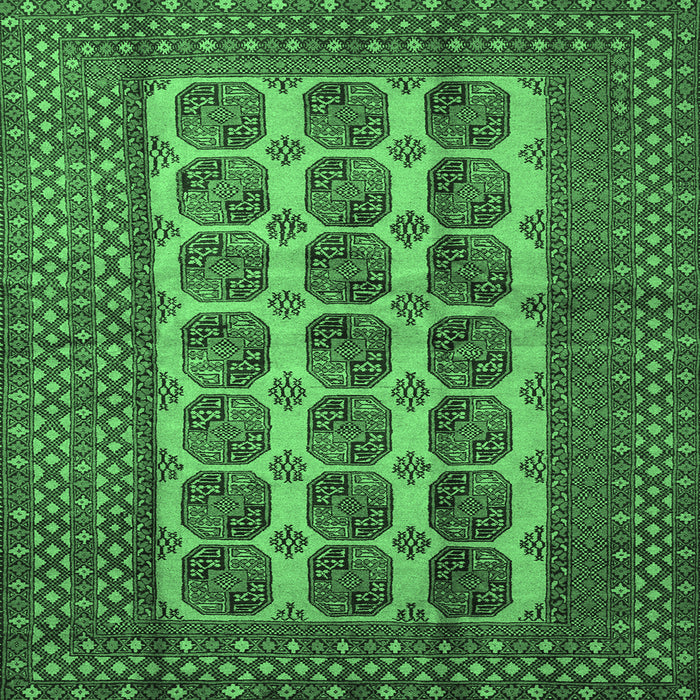 Square Southwestern Emerald Green Country Rug, tr1982emgrn