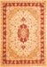 Serging Thickness of Machine Washable Persian Orange Traditional Area Rugs, wshtr1983org