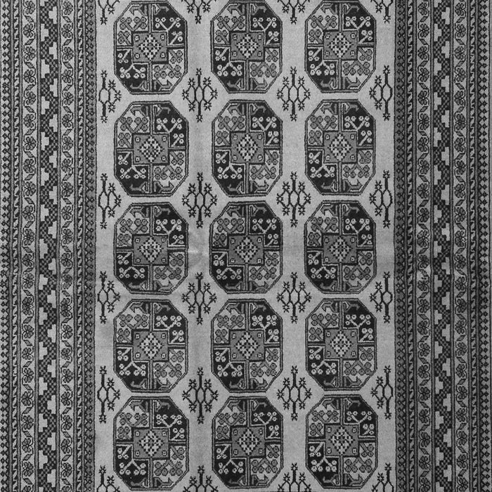 Serging Thickness of Machine Washable Southwestern Gray Country Rug, wshtr1984gry