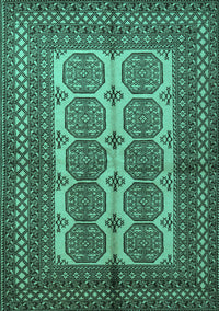 Southwestern Turquoise Country Rug, tr1985turq