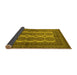 Sideview of Southwestern Yellow Country Rug, tr1985yw