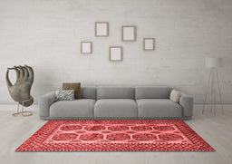 Country Red Washable Rugs