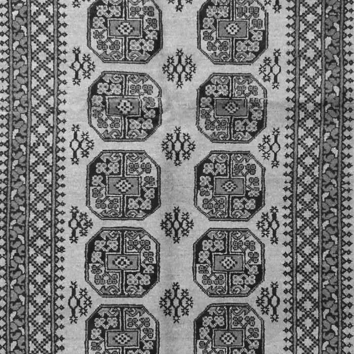 Serging Thickness of Machine Washable Southwestern Gray Country Rug, wshtr1986gry