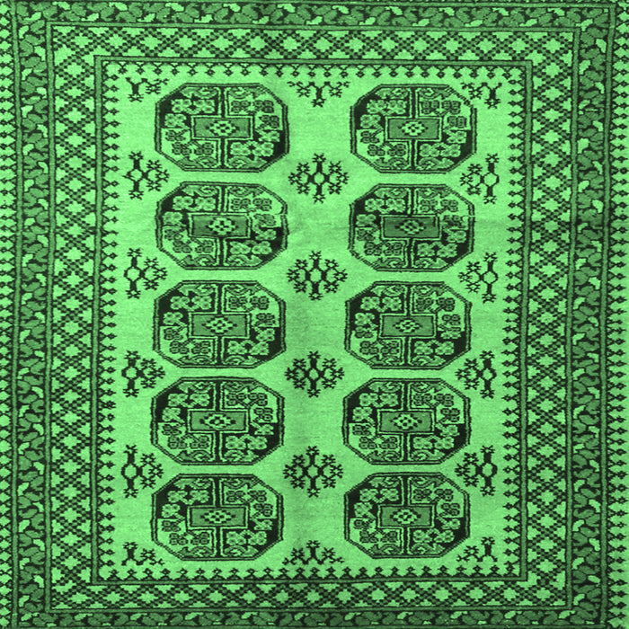 Square Southwestern Emerald Green Country Rug, tr1986emgrn