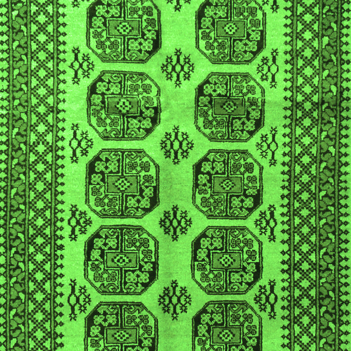 Serging Thickness of Machine Washable Southwestern Green Country Area Rugs, wshtr1986grn