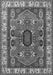 Geometric Gray Traditional Rug, tr1987gry