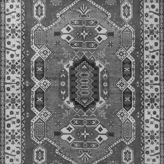 Geometric Gray Traditional Rug, tr1987gry