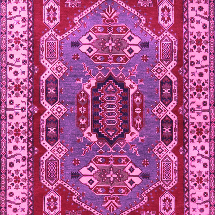 Geometric Pink Traditional Rug, tr1987pnk