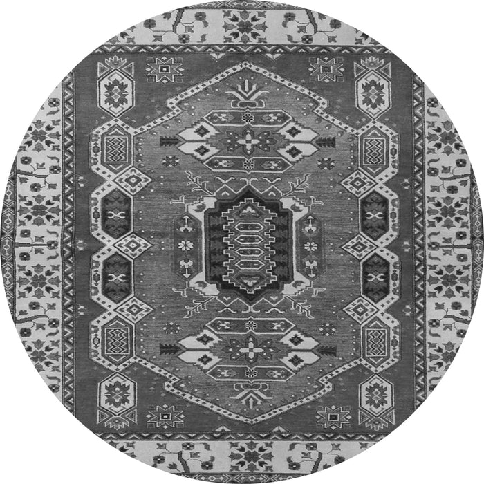 Square Geometric Gray Traditional Rug, tr1987gry
