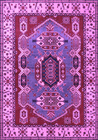 Geometric Purple Traditional Rug, tr1987pur