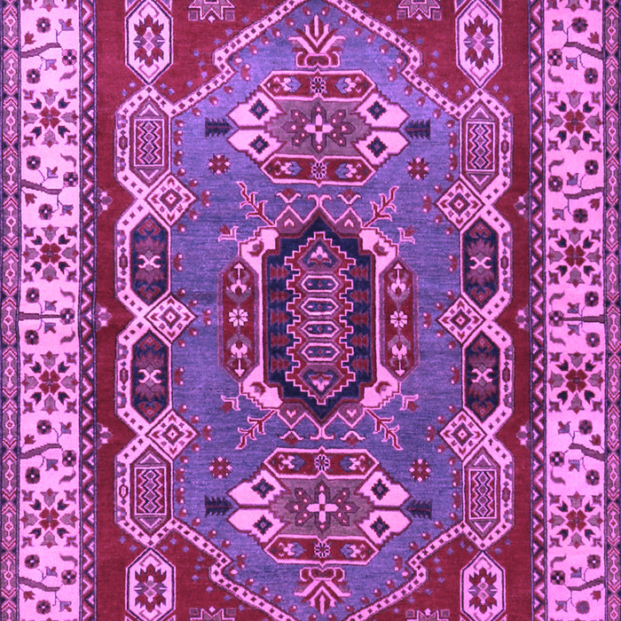 Geometric Purple Traditional Rug, tr1987pur