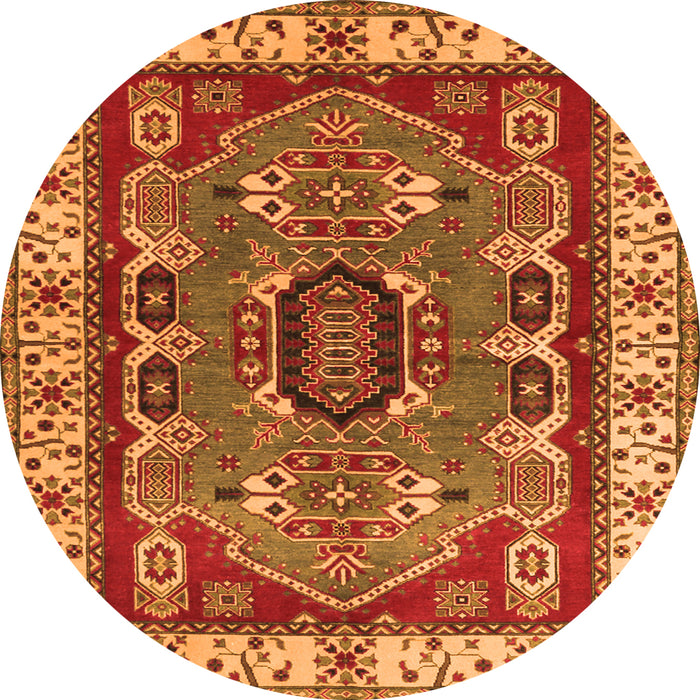 Machine Washable Geometric Orange Traditional Area Rugs, wshtr1987org