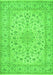 Medallion Green Traditional Rug, tr1988grn