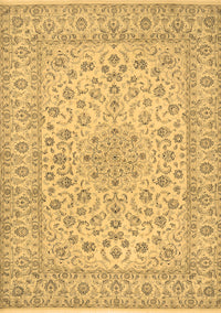 Medallion Brown Traditional Rug, tr1988brn