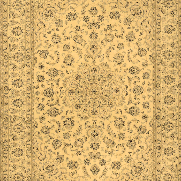 Medallion Brown Traditional Rug, tr1988brn