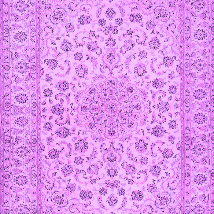 Medallion Purple Traditional Rug, tr1988pur