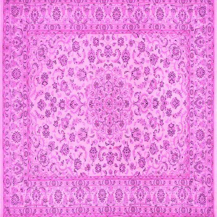 Square Medallion Pink Traditional Rug, tr1988pnk