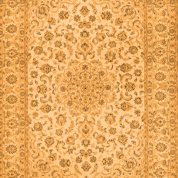 Medallion Orange Traditional Rug, tr1988org