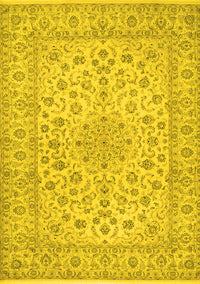 Medallion Yellow Traditional Rug, tr1988yw