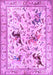 Machine Washable Animal Purple Traditional Area Rugs, wshtr1989pur
