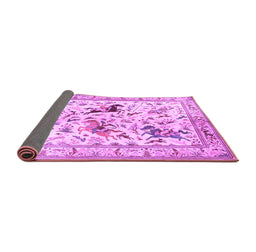 Sideview of Animal Purple Traditional Rug, tr1989pur