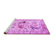 Sideview of Machine Washable Animal Purple Traditional Area Rugs, wshtr1989pur